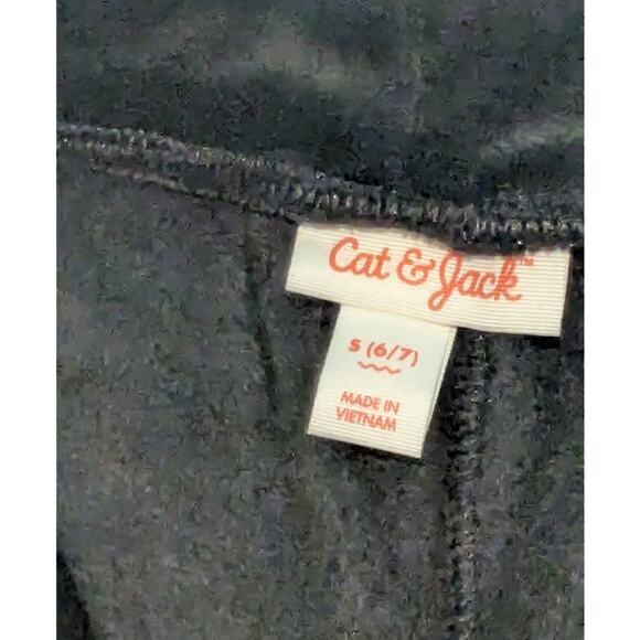 Black Velour Girl's Joggers Size S (6/7) - Picture 4 of 6